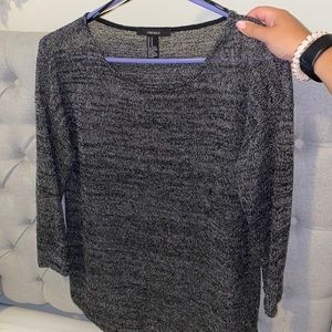 Heather black blouse